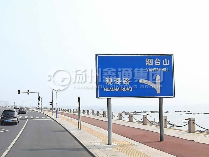 BZG-015，交通標(biāo)志桿，雙柱標(biāo)志桿